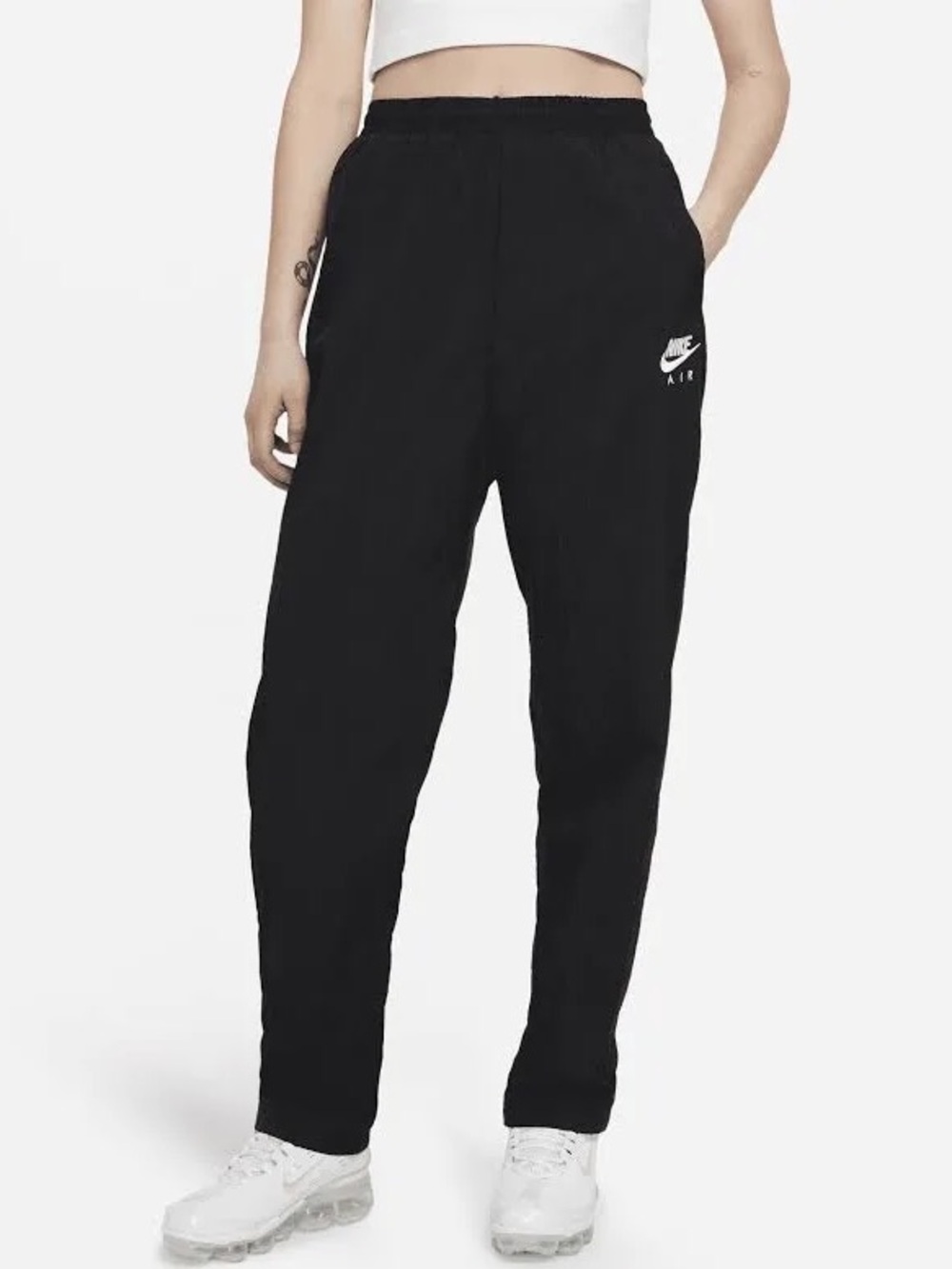 Nike Women's Air Woven Trousers high rise black windbreaker size XS